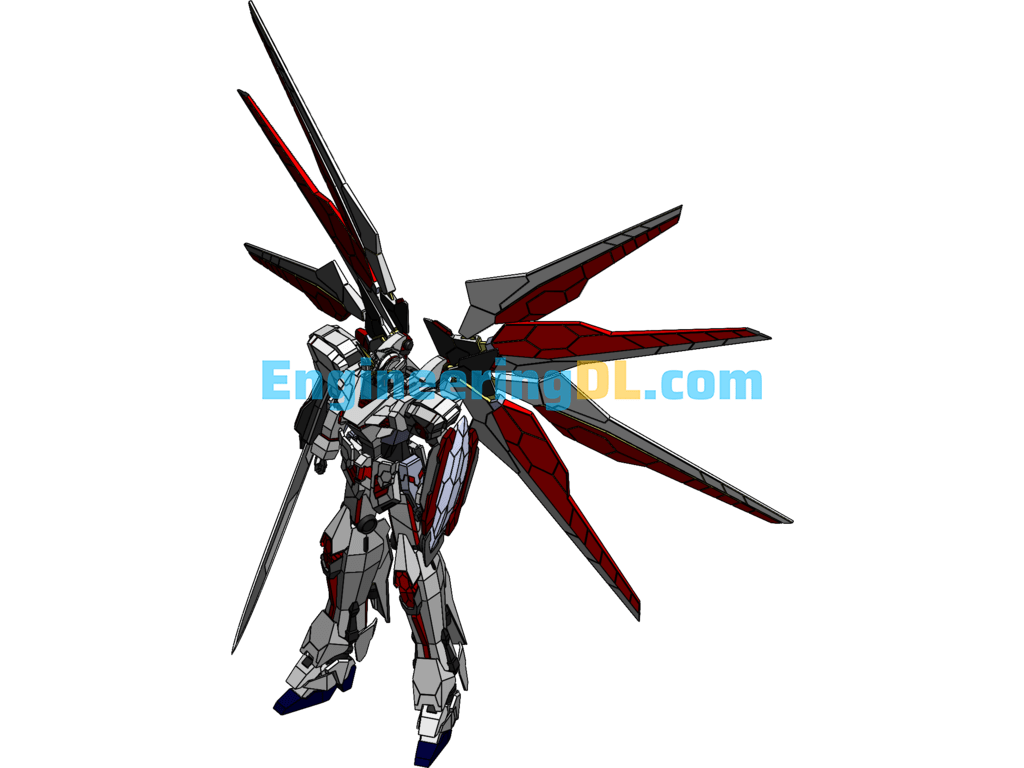 Robot Gundam SolidWorks Free Download