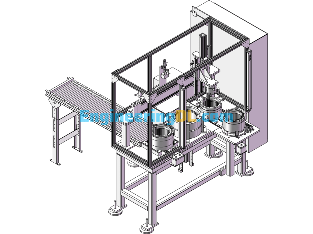 Housing Assembly Machine Equipment SolidWorks, 3D Exported Free Download