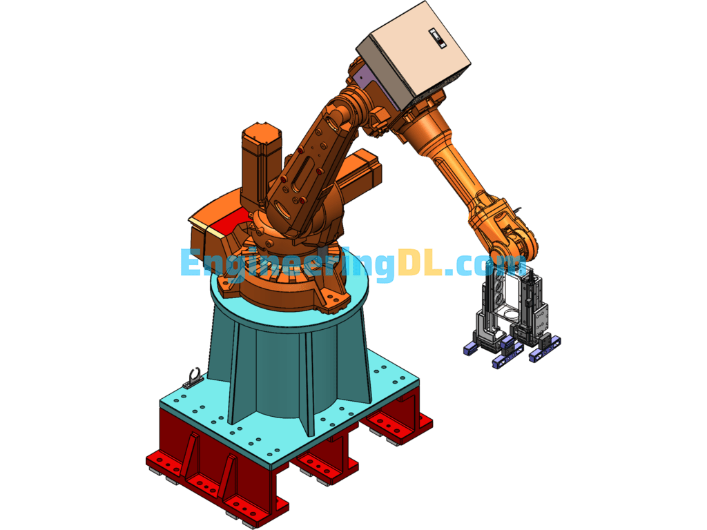 Manipulator Gripping - Double Gripper Mechanism - AAB Manipulator 3D Exported Free Download