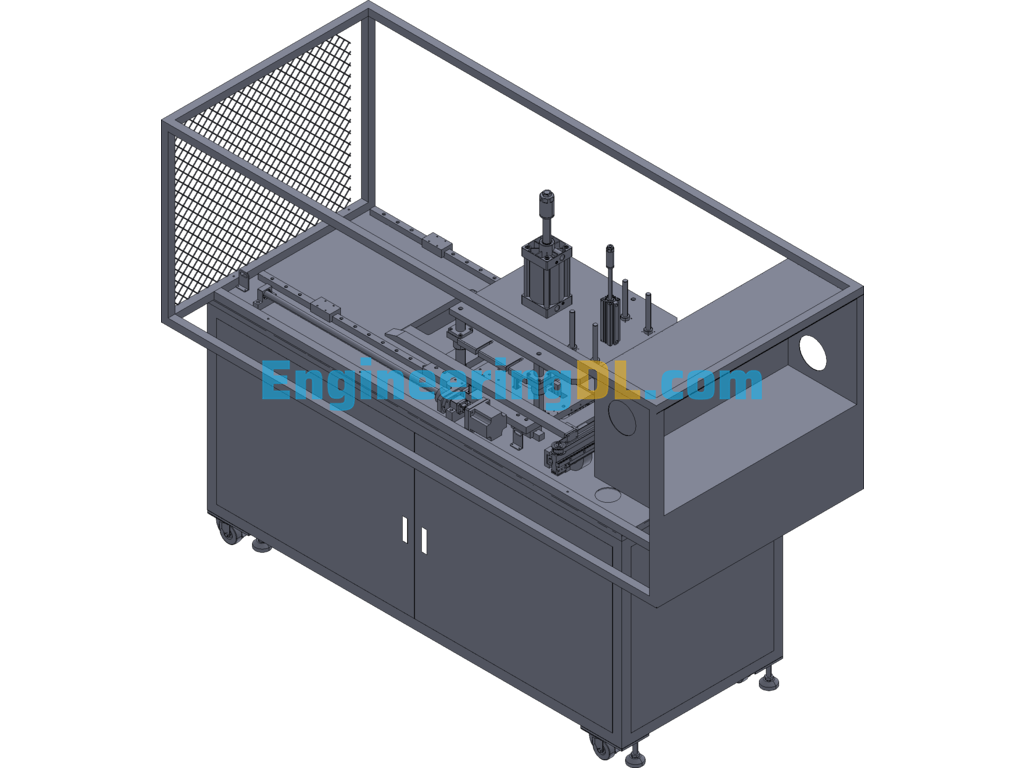 Robotic In-Mold Pick-Up With Rotating And Cutting Water Spout Integrated Machine Equipment (AutoCAD, CreoProE), 3D Exported Free Download