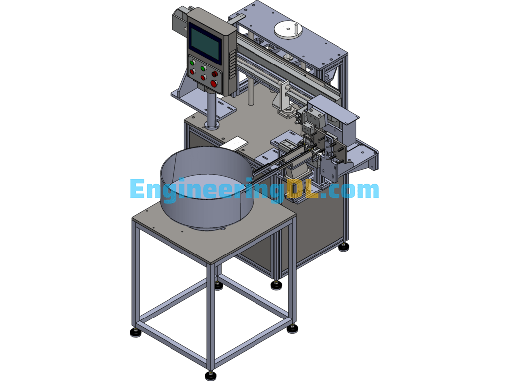 Robotic Screw Implanting Machine SolidWorks, 3D Exported Free Download