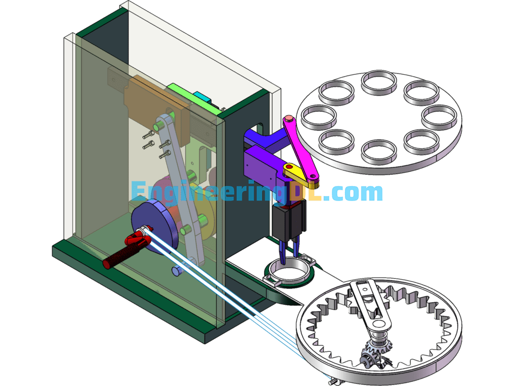 Mechanical Dispenser (N-Track Manipulator) SolidWorks Free Download