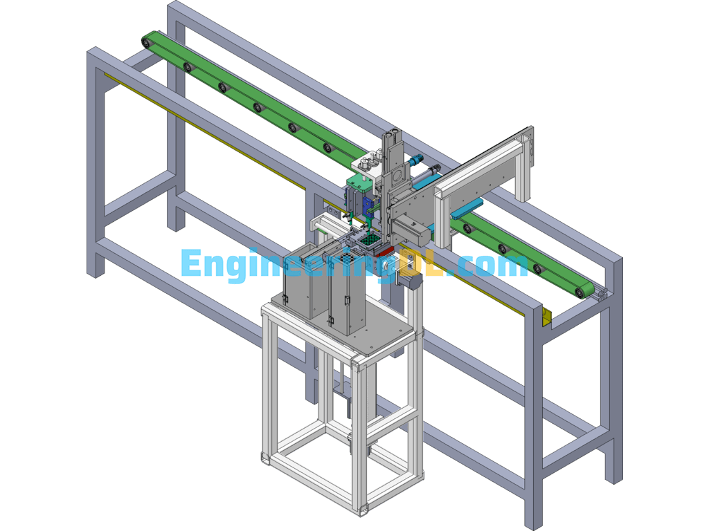 Set-Top Box Automatic Foot Pad Mechanism SolidWorks Free Download
