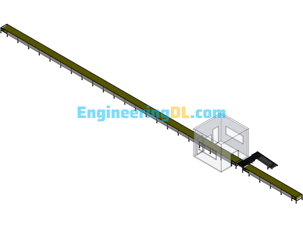 Plate Chain Line Assembly Line SolidWorks Free Download