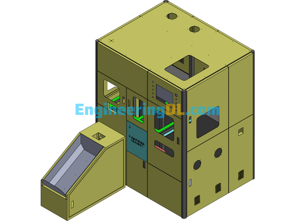 A Large Painting Equipment Housing SolidWorks, AutoCAD, 3D Exported Free Download