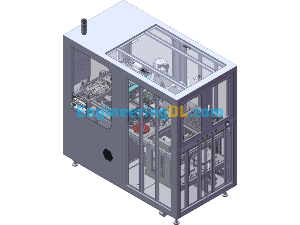 A Flat Panel Motherboard And Front Shell Robotic Assembly Equipment Design Solution SolidWorks, Inventor Free Download