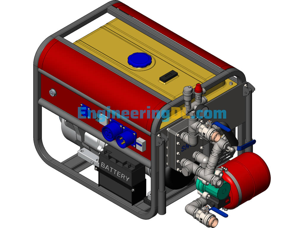 Diesel Generators SolidWorks Free Download