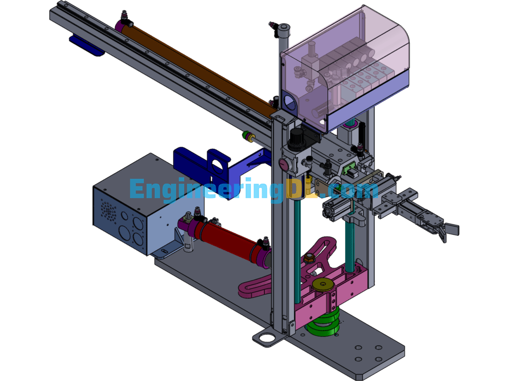 Standard 5-Axis Self-Service Robots SolidWorks, 3D Exported Free Download