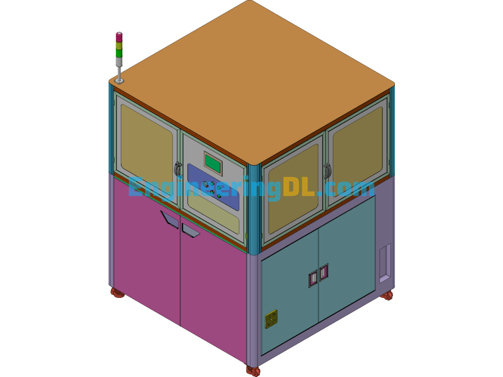 Standardized Rack + Shield (Modified Length, Width And Height Size Adjustment) SolidWorks Free Download