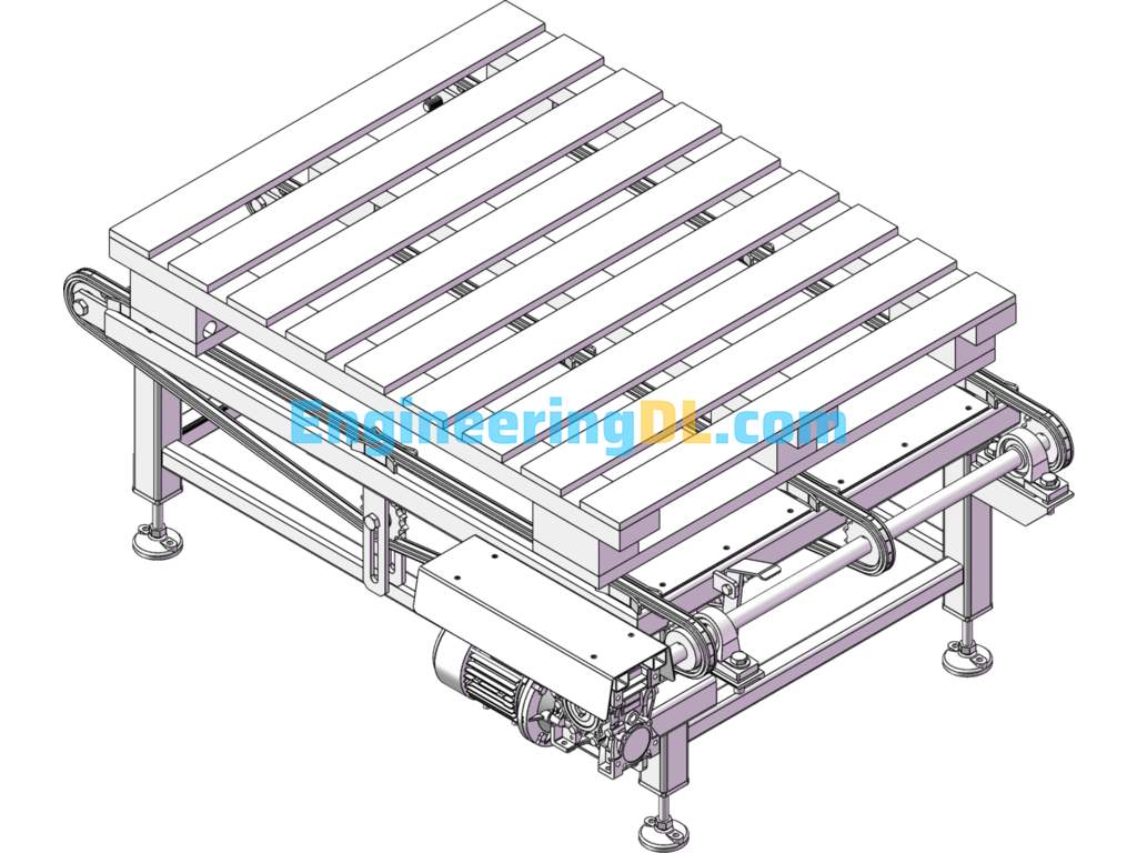 Pallet Conveying Line SolidWorks Free Download