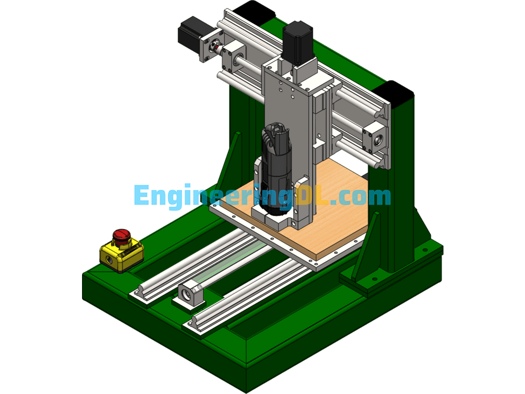Desktop Type 3-Axis CNC Milling Machine SolidWorks Free Download