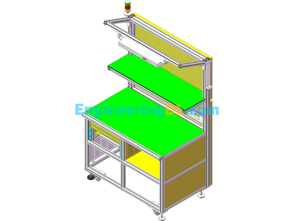 Testing Bench SolidWorks, 3D Exported Free Download
