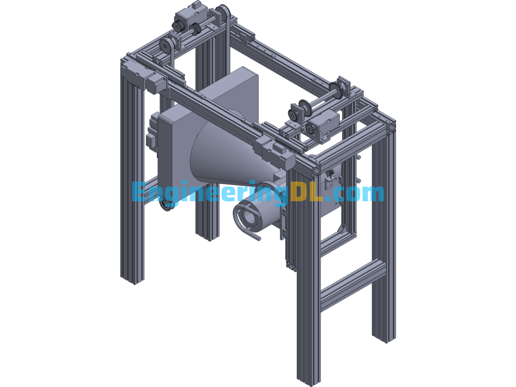 Flaw Detection Device For Detecting Defects In Castings 3D Exported Free Download