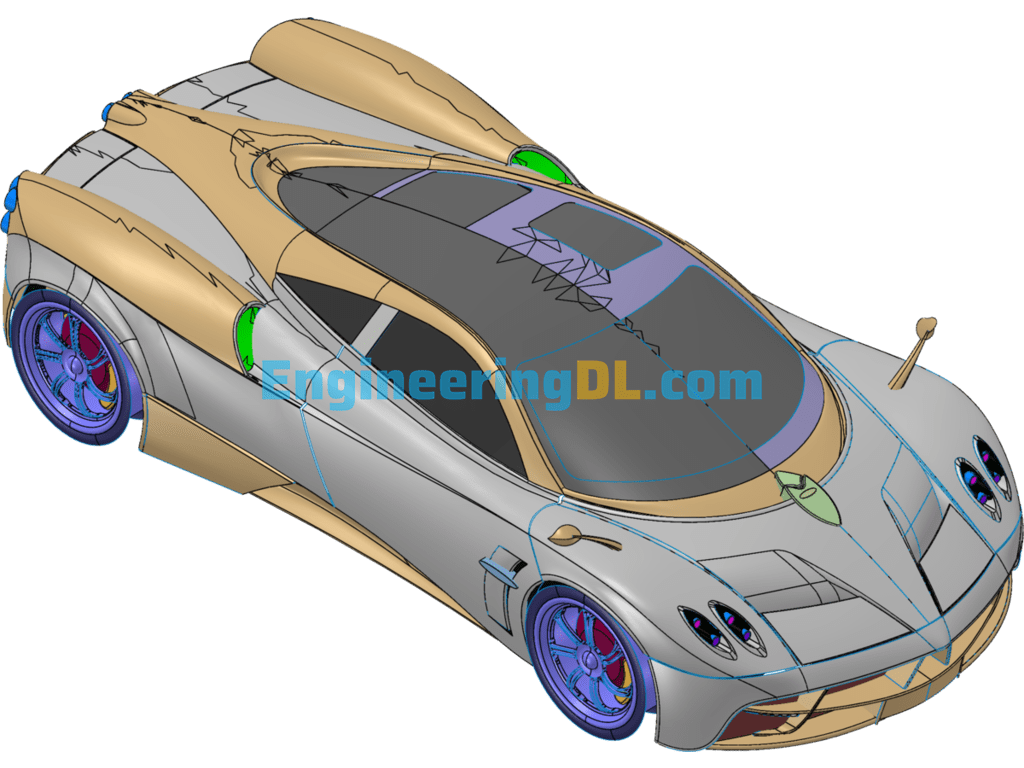 Concept Car SolidWorks, 3D Exported Free Download
