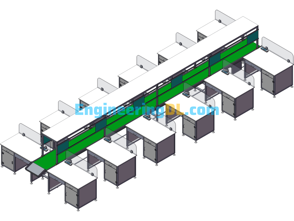 Module Production Line SolidWorks Free Download