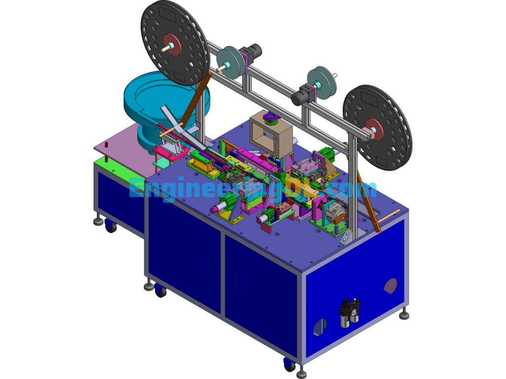 Female End Connector Servo Secondary Feeding Insert End Folding Equipment SolidWorks Free Download