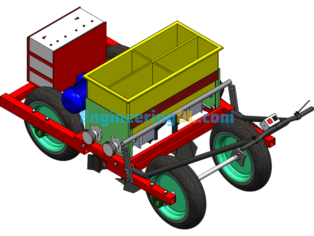 Graduation Design-Small Electric Power-Assisted Seeder SolidWorks, AutoCAD Free Download