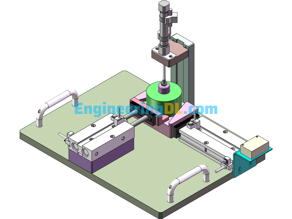 Pneumatic Stamping Tooling SolidWorks, 3D Exported Free Download