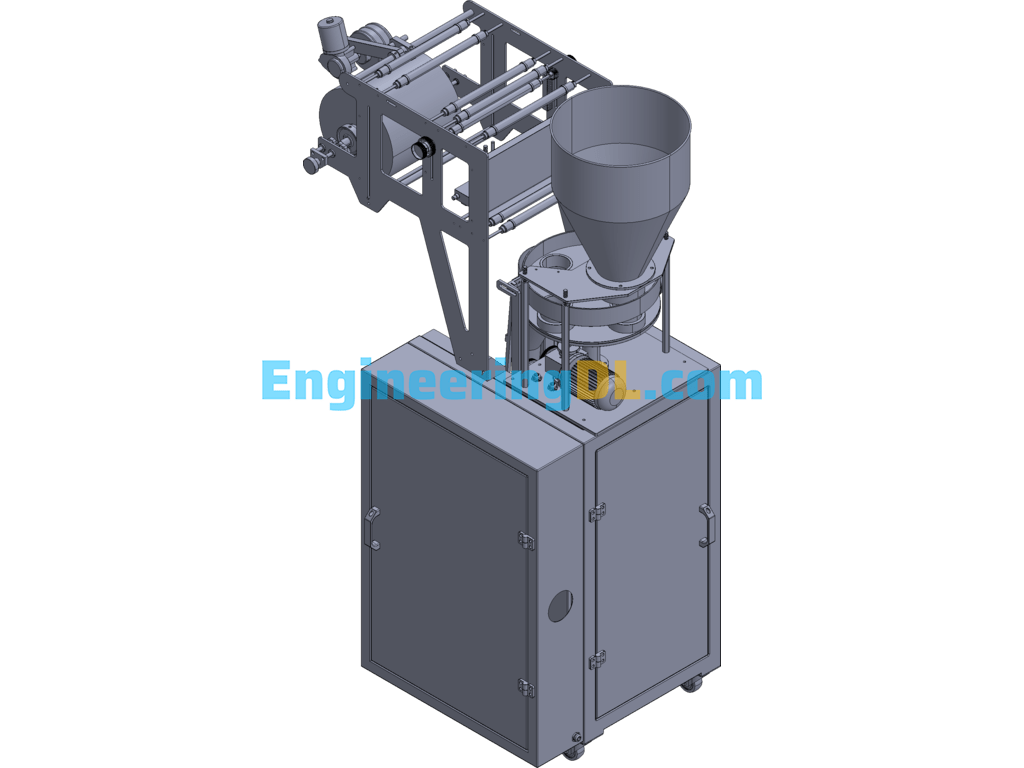 Pneumatic Packaging Machine 3D Model 3D Exported Free Download