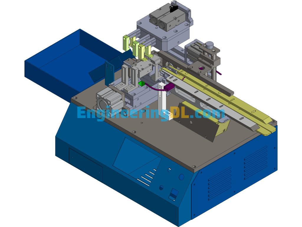 Pneumatic Bulk Capacitor Forming Machine SolidWorks Free Download