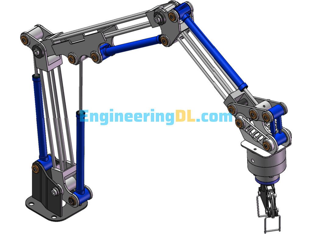 Pneumatic Robot Arm SolidWorks Free Download
