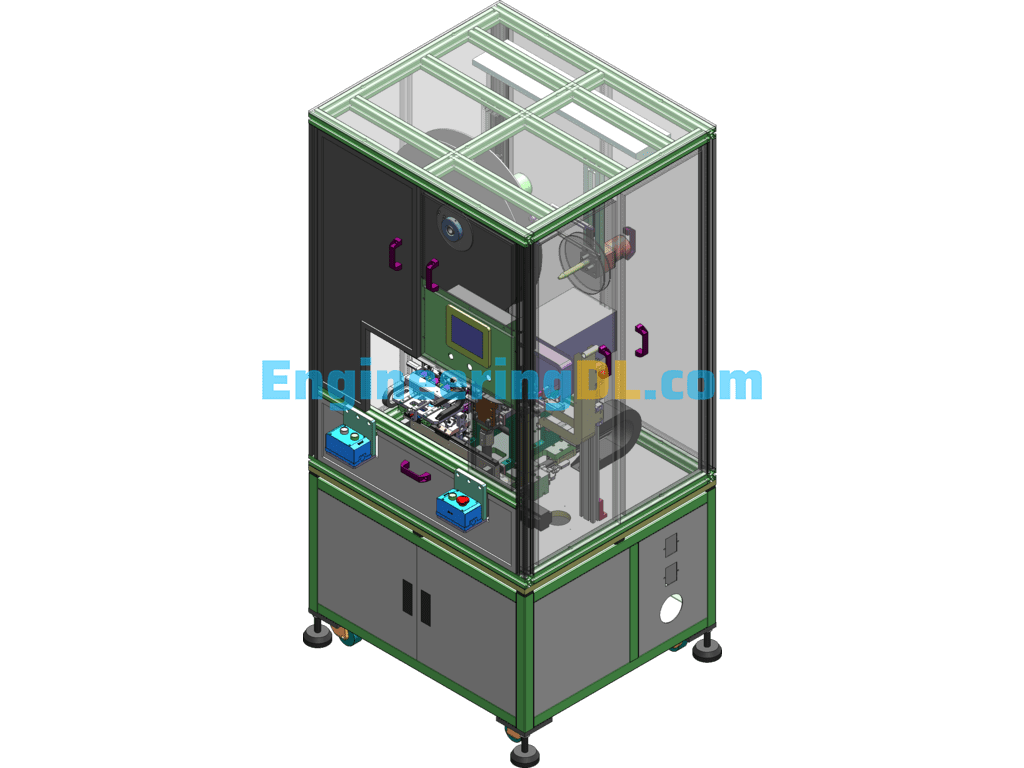 Automatic Automotive Connector Pinning Machine With Cylinder Type SolidWorks Free Download