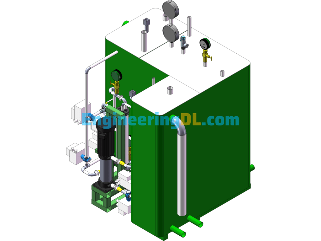 Water Treatment Filtration System SolidWorks, AutoCAD Free Download