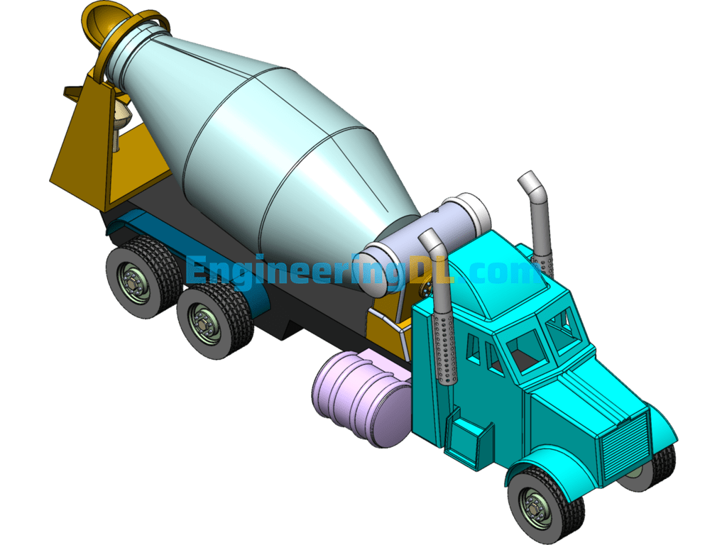 Cement Mixer SolidWorks Free Download