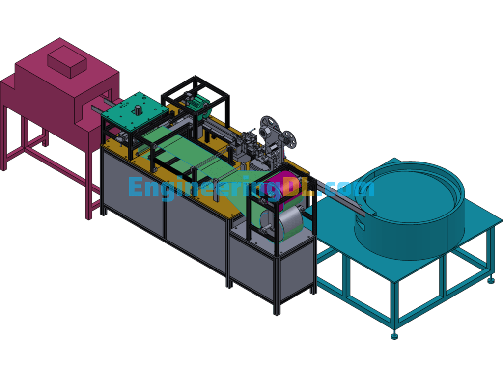 Water Pipe Elbow Labeling Machine SolidWorks Free Download