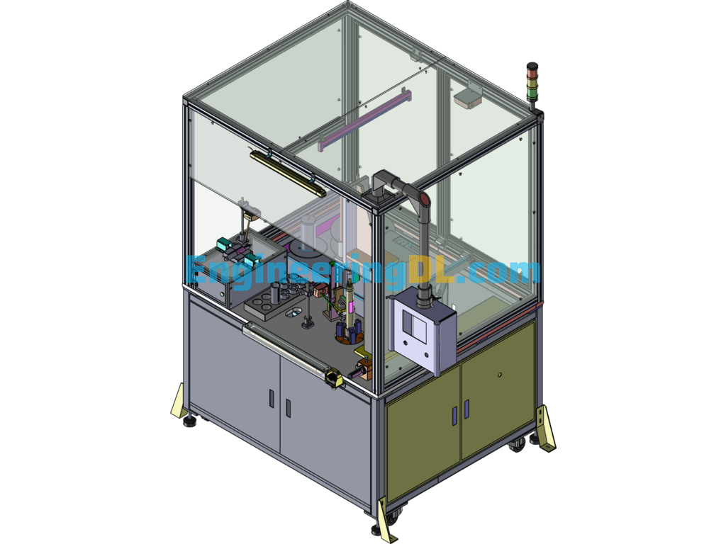 Auto Cooling Pipe Welding Machine Equipment SolidWorks Free Download