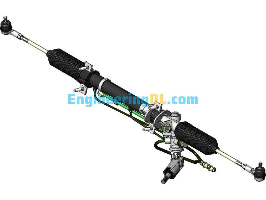 Automotive Power Steering System (SW Model) SolidWorks Free Download