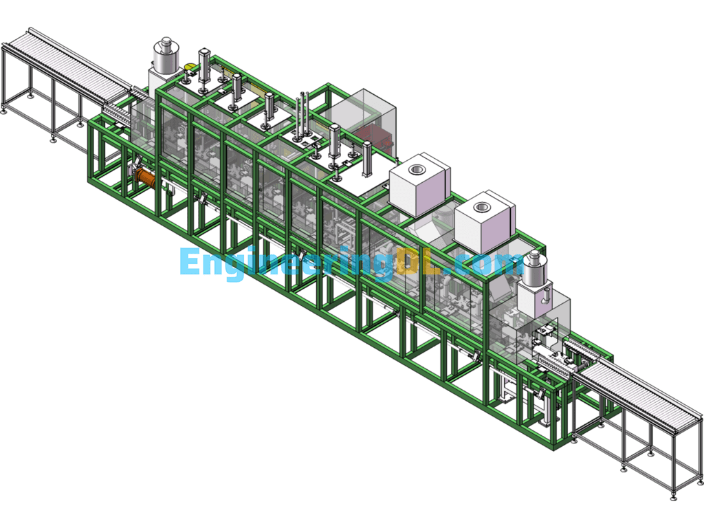 Car Engine Block Head Lift Step Cleaning Machine SolidWorks Free Download