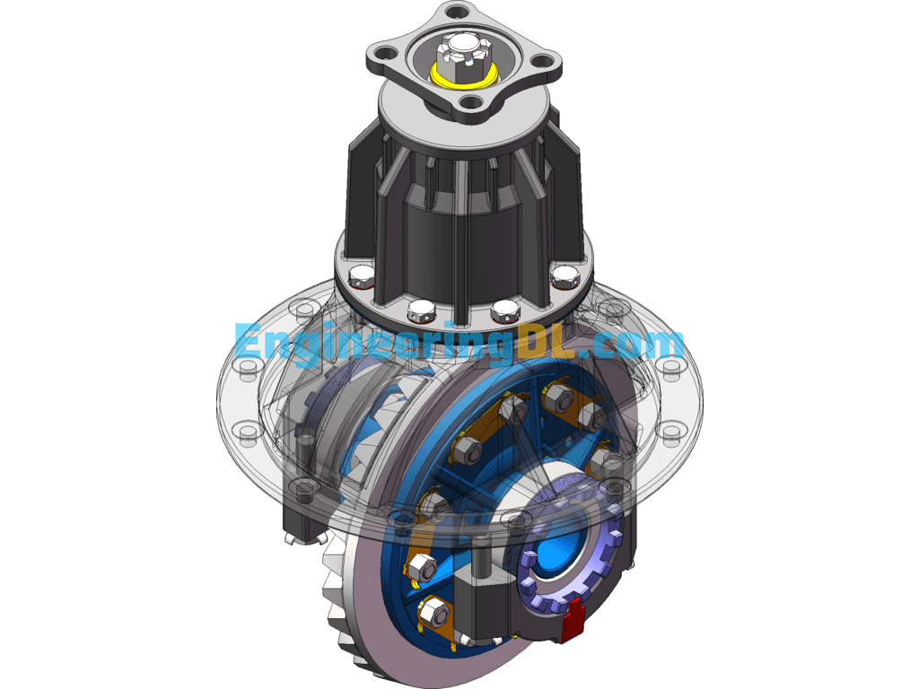 Auto Rear Axle SW Model Drawing (SolidWorks, UGNX), eDrawings, 3D Exported Free Download
