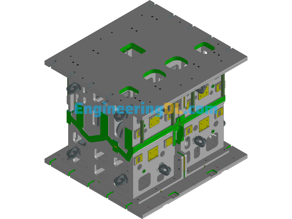 Auto Carpet Molding Mold 3D Exported Free Download