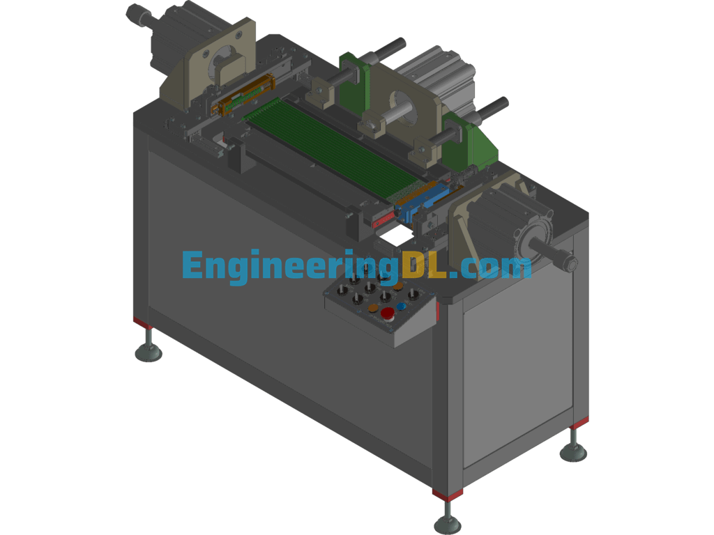 Auto Water Tank Assembly Machine Condenser Assembly Machine 3D Exported Free Download