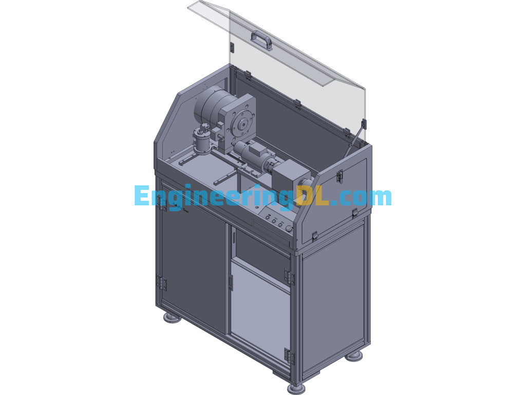 Automotive Oil Line Fitting Test Equipment (Produced) 3D Exported Free Download