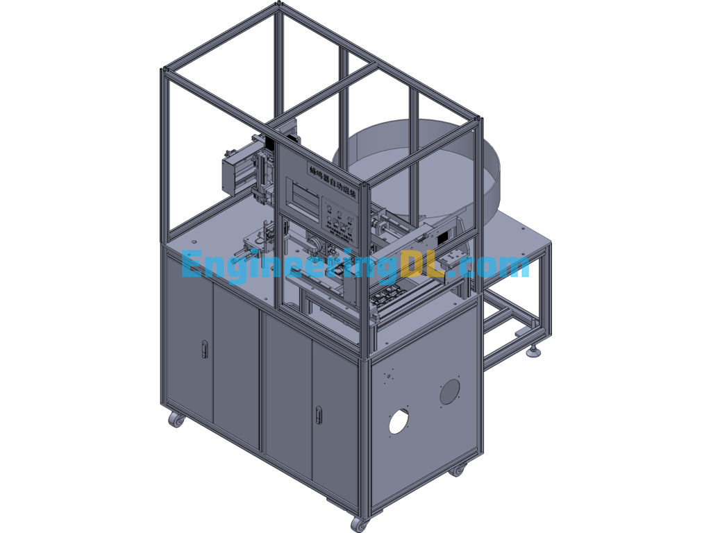 Auto Buzzer Gluing Assembly Machine 3D Exported Free Download
