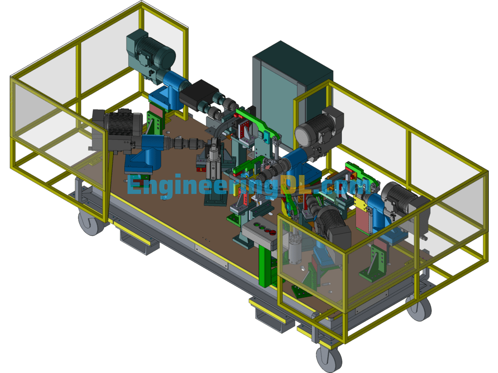 Auto Industry-Dongfeng Truck Skeleton Automatic Drilling Machine (H51-02) Including Drawings (UGNX), 3D Exported Free Download