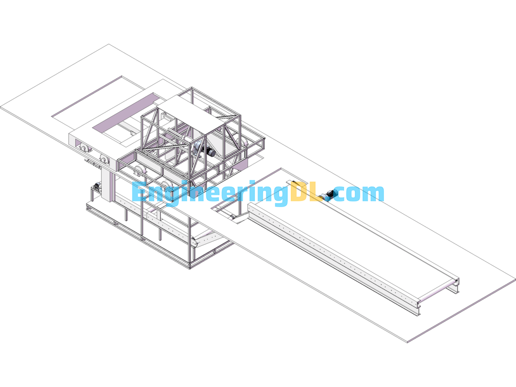 Car Loading Machine (Automatic Bagging Of Cement) SolidWorks, AutoCAD, 3D Exported Free Download