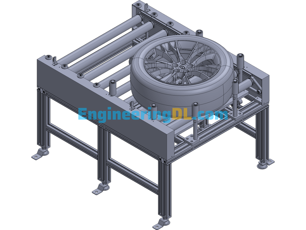 Auto Tire Alignment Equipment 3D Exported Free Download