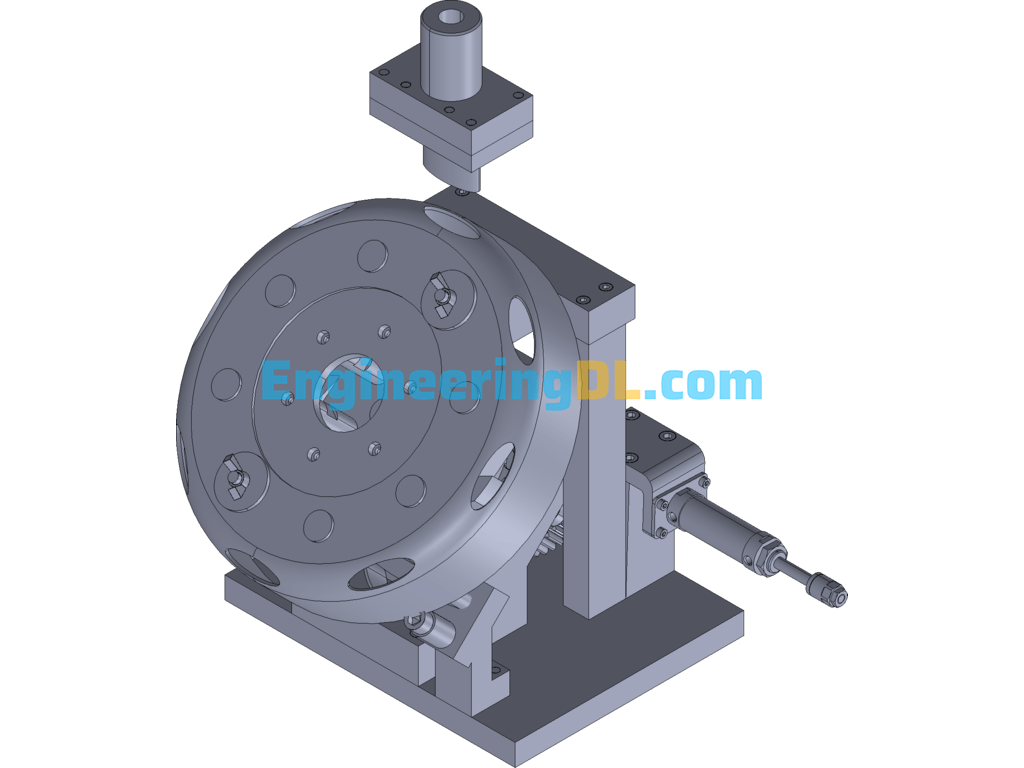 Auto Indexing Punching Die For Automobile Spokes 3D Exported Free Download