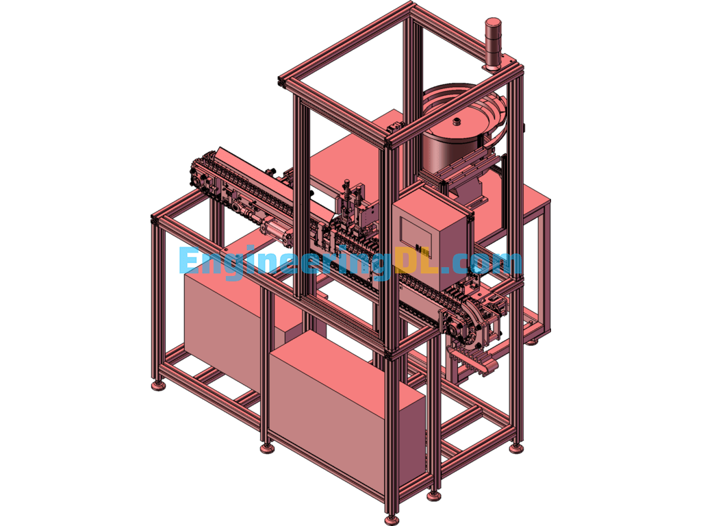 Auto Parts Assembly And Packaging Integrated Machine SolidWorks, 3D Exported Free Download
