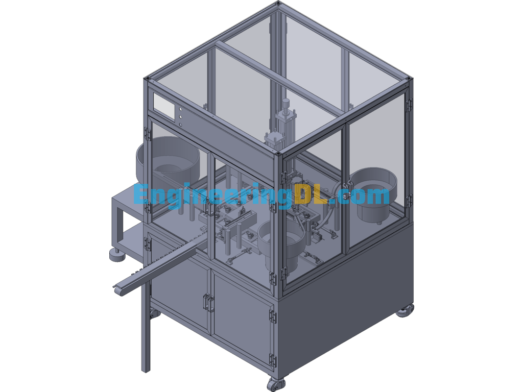 Auto Parts Automatic Assembly Machine 3D Exported Free Download