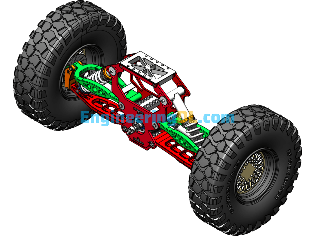 Dune Buggy Rear Suspension SolidWorks, 3D Exported Free Download
