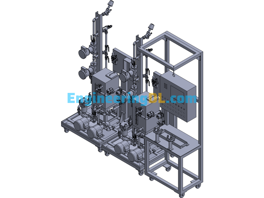 Oil Filling Machine 3D Exported Free Download