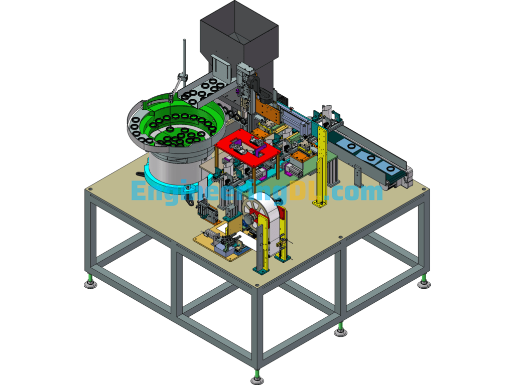 Oil Seal Automatic Packing Machine SolidWorks, 3D Exported Free Download