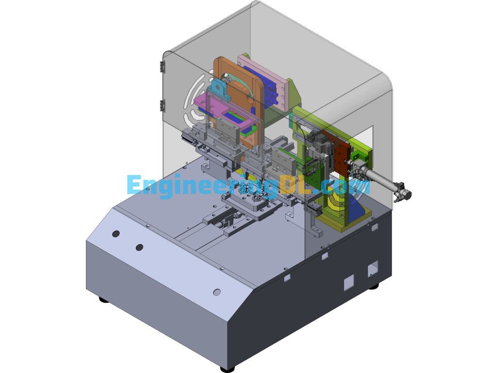 Tin Dip Machine Semi-Automatic Loading Machine Equipment (Has Been Produced With DFM, PDF) SolidWorks, 3D Exported Free Download