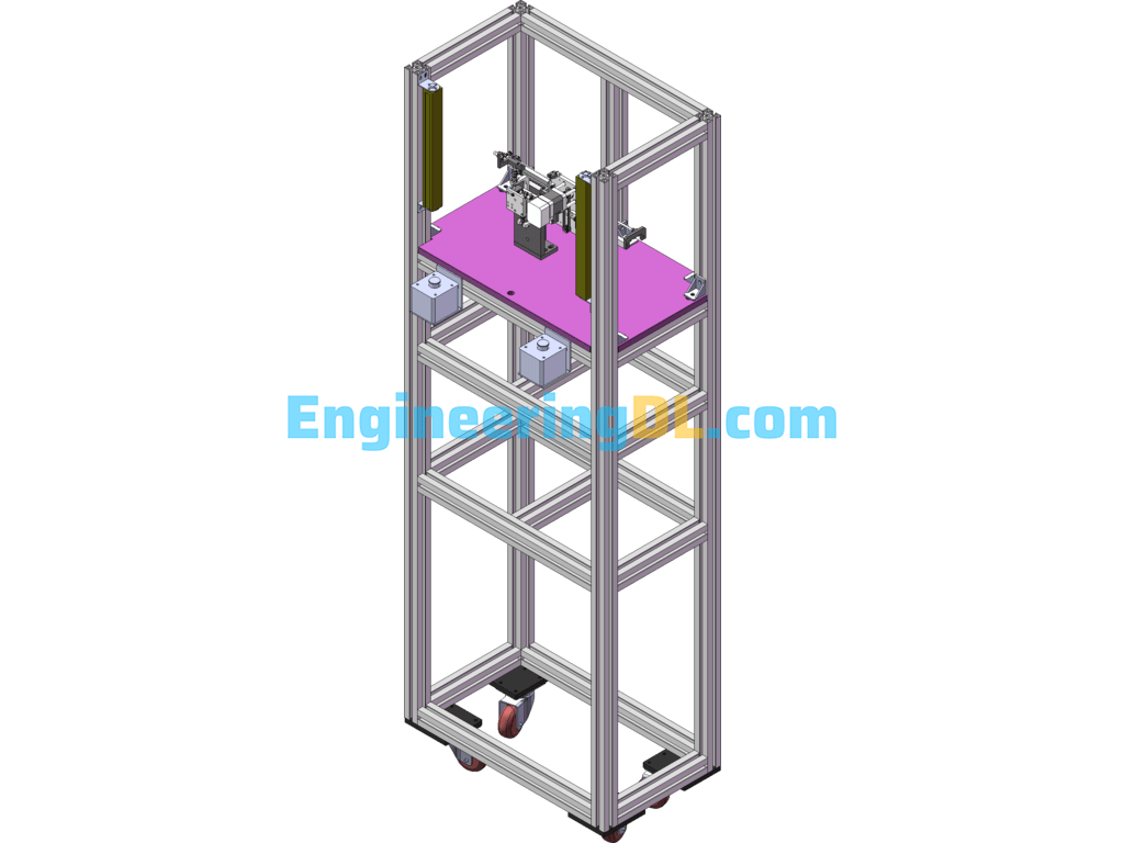 Injection Molding Machine Pick-Up Mechanism SolidWorks Free Download