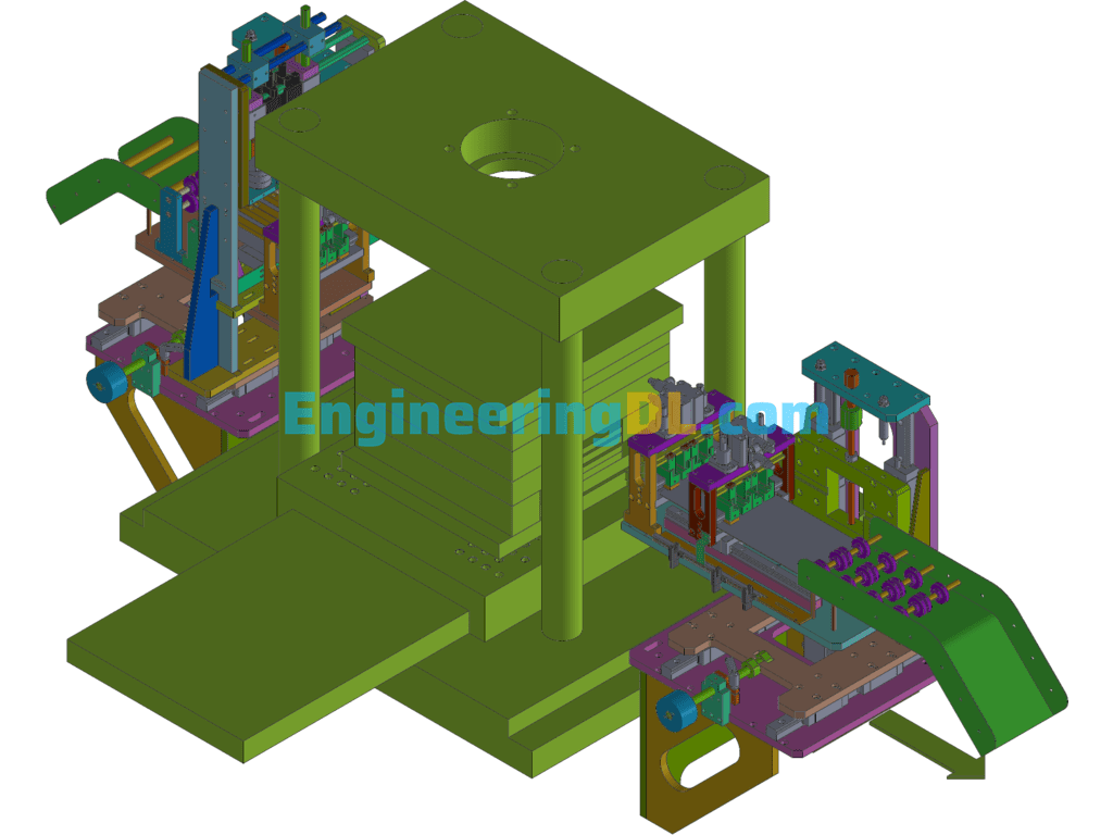 Injection Molding Machine In-Mold Automatic Feeding Inspection Machine 3D Exported Free Download