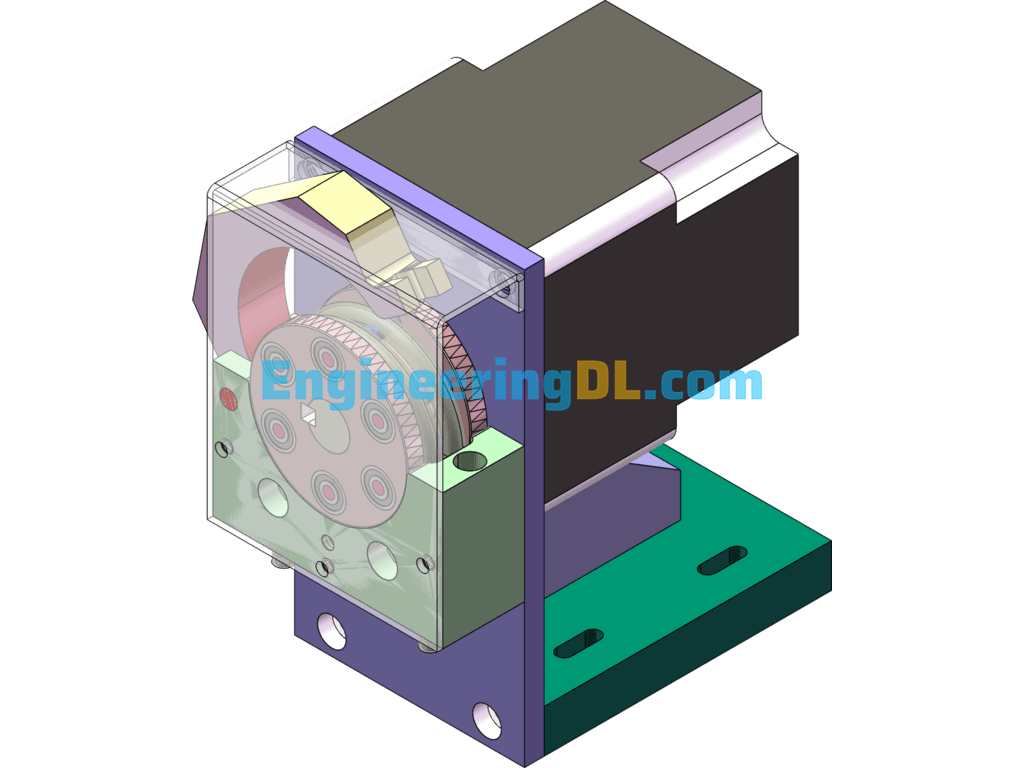 Oil Pumping Device SolidWorks Free Download